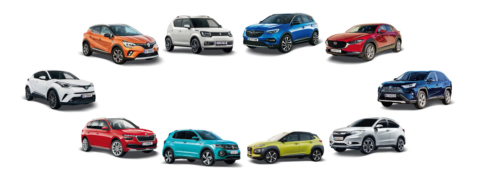 Die zehn sparsamsten SUV